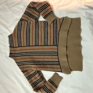 Burberry Multicolor Striped Turtleneck Sweater